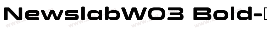 NewslabW03 Bold字体转换